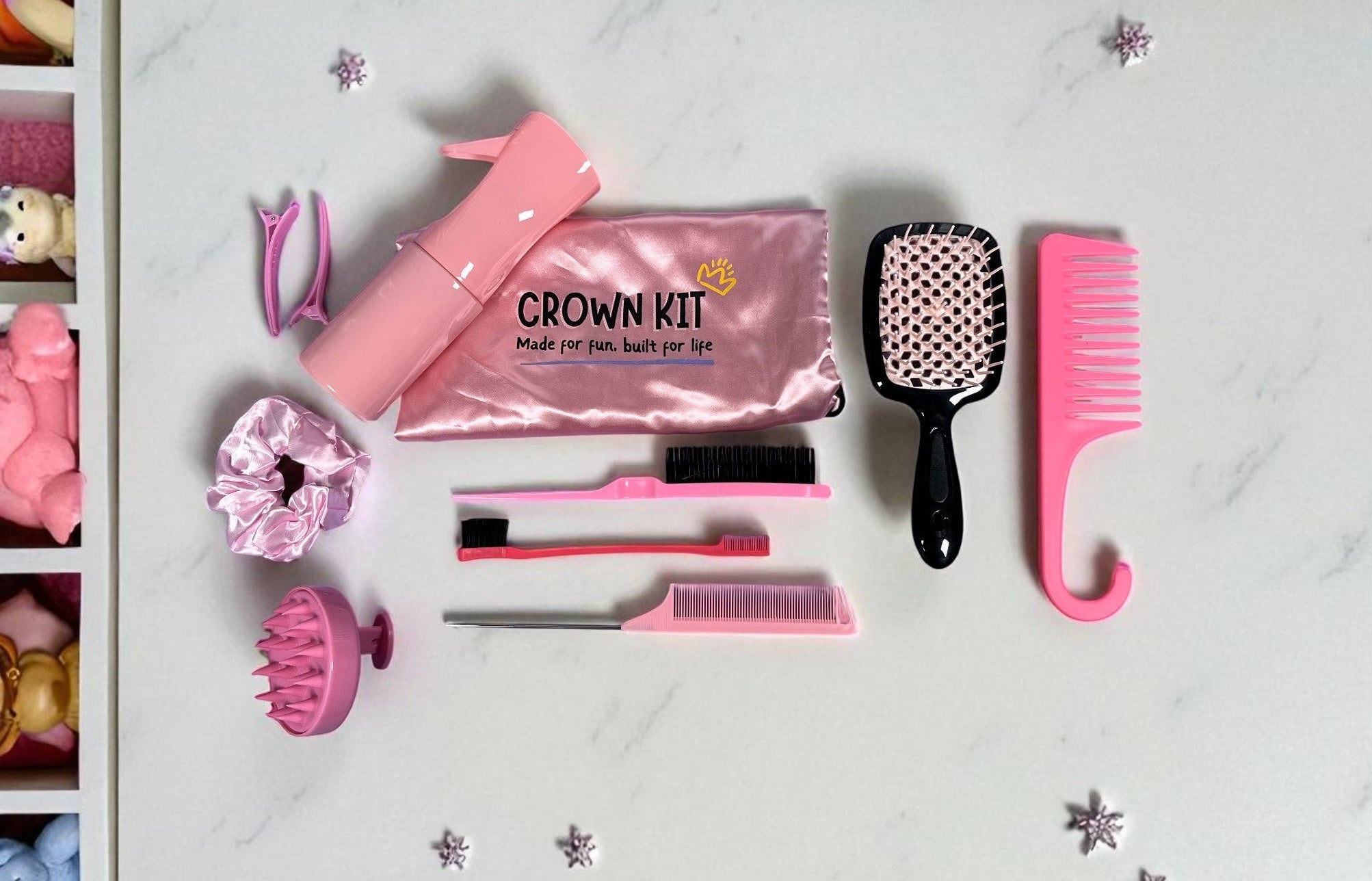 Lulu Complete Crown Kit: 4B Coily Real Human Hair Styling Head +